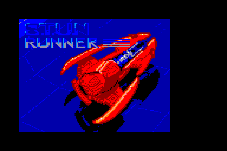 screenshot du jeu Amstrad CPC S.T.U.N. Runner