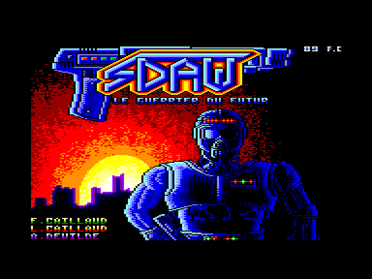 screenshot of the Amstrad CPC game Sdaw