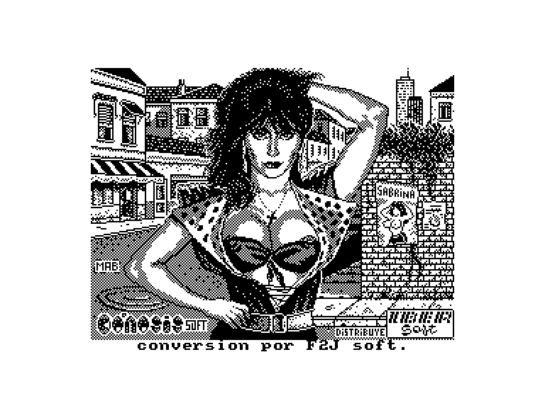 screenshot of the Amstrad CPC game Sabrina