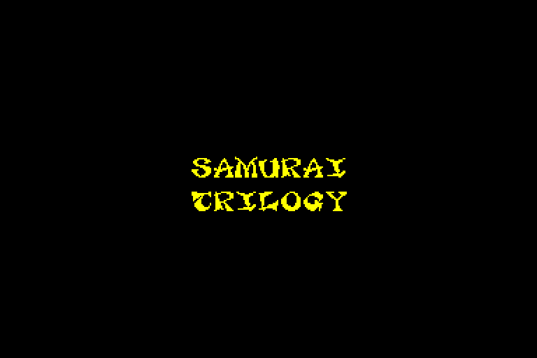 screenshot du jeu Amstrad CPC Samurai Trilogy
