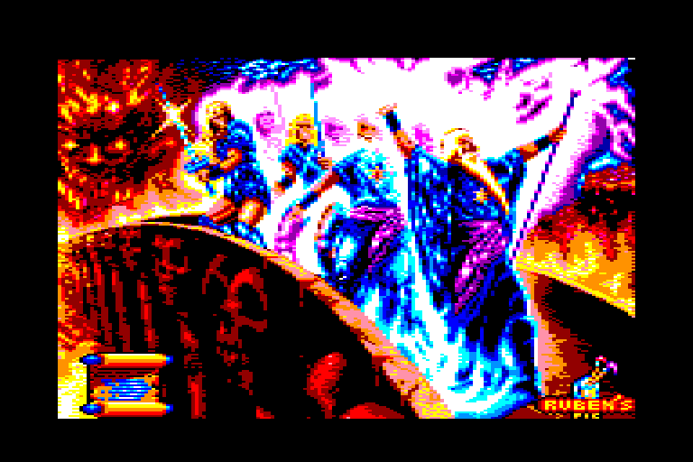 screenshot of the Amstrad CPC game Satan