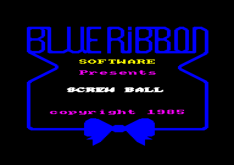 screenshot of the Amstrad CPC game Screwball