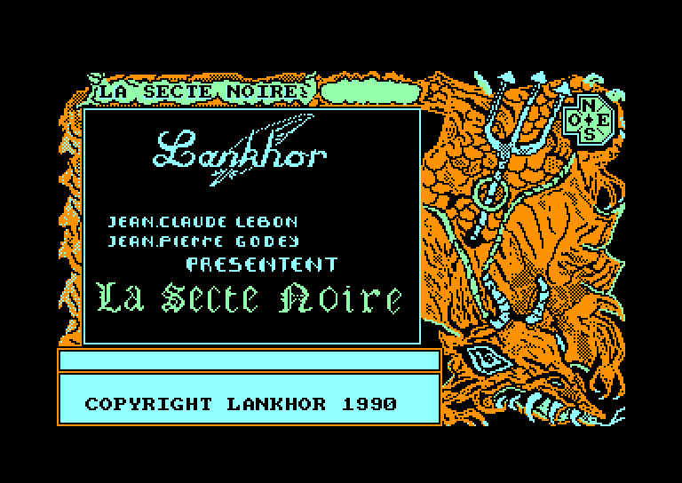 screenshot of the Amstrad CPC game Secte noire (la)