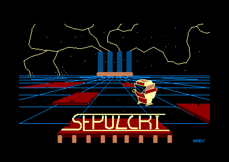 screenshot of the Amstrad CPC game Sepulcri