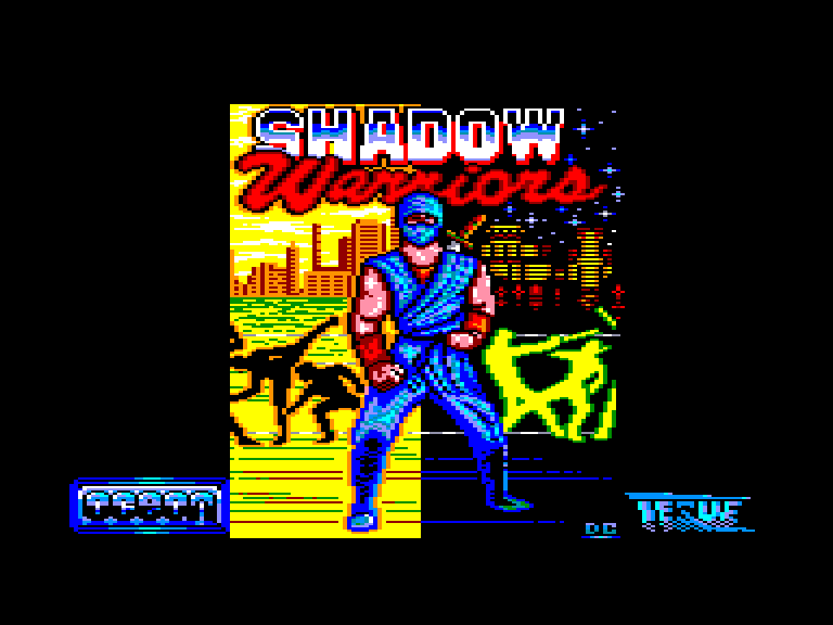 screenshot du jeu Amstrad CPC Shadow Warriors