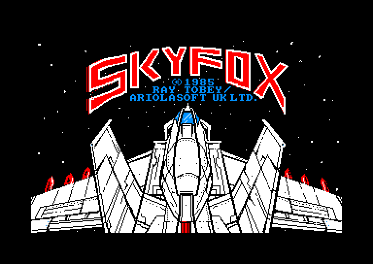 screenshot du jeu Amstrad CPC Skyfox