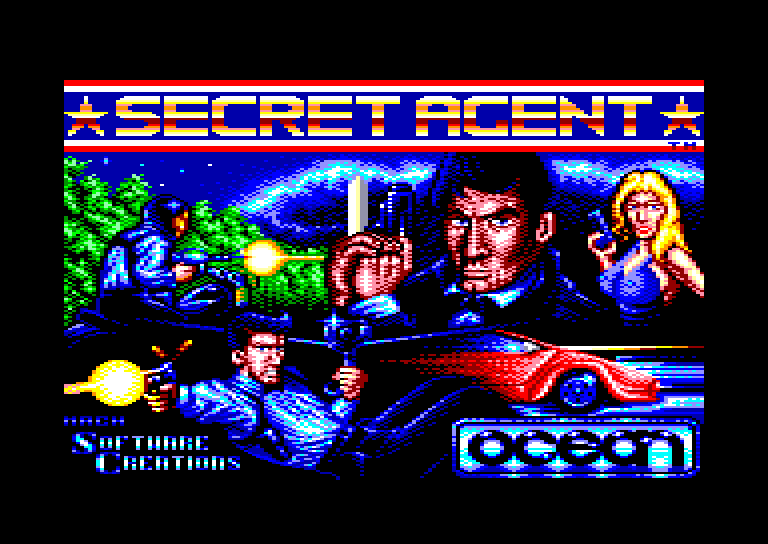 screenshot of the Amstrad CPC game Secret Agent