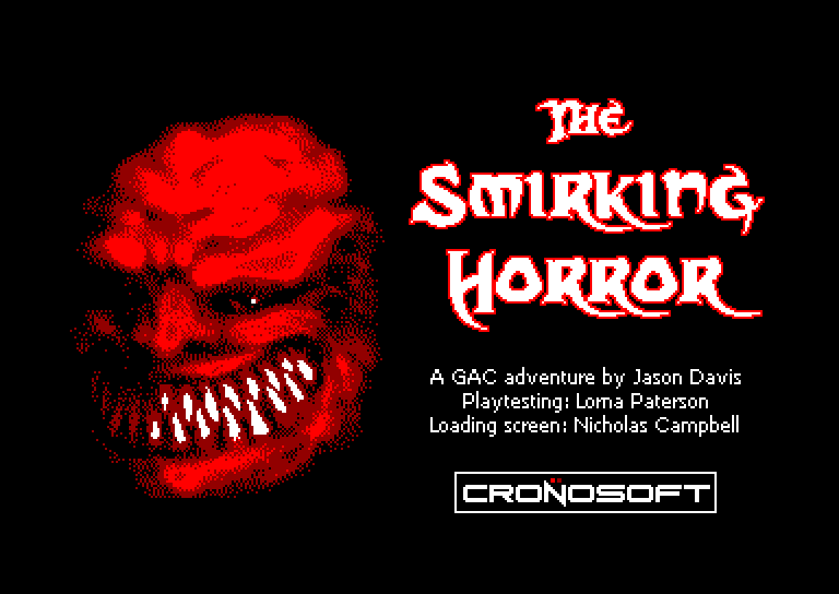 screenshot of the Amstrad CPC game Smirking Horror (the)