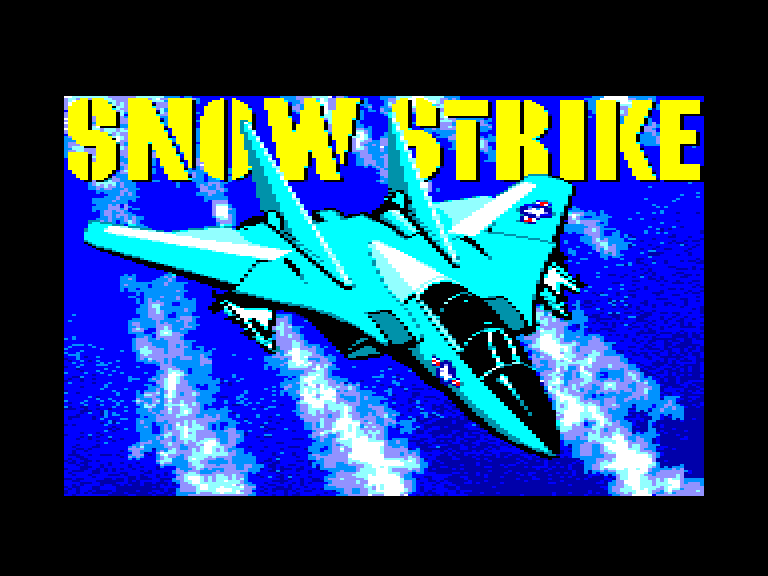 screenshot of the Amstrad CPC game Snow Strike