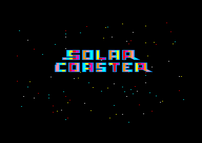 screenshot of the Amstrad CPC game Solar Coaster