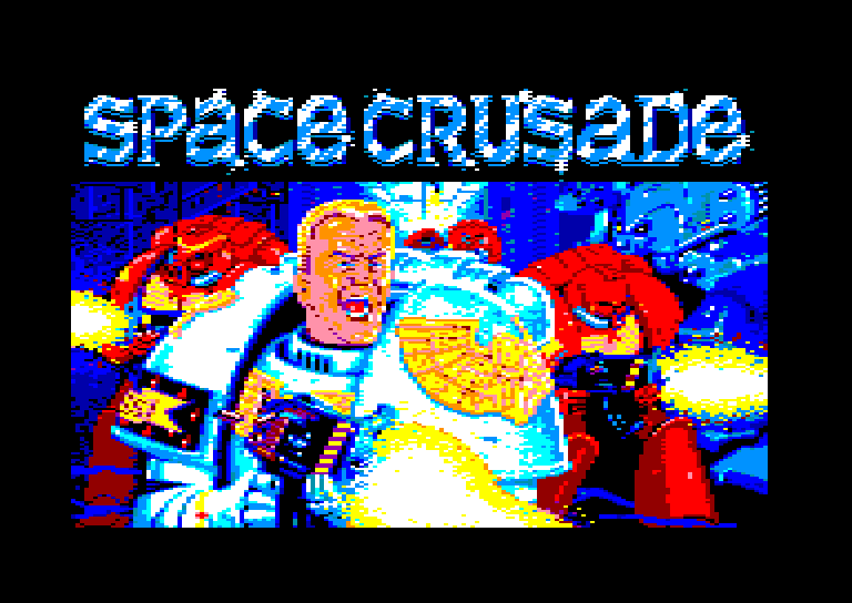 screenshot of the Amstrad CPC game Space crusade