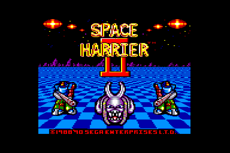 screenshot du jeu Amstrad CPC Space Harrier II