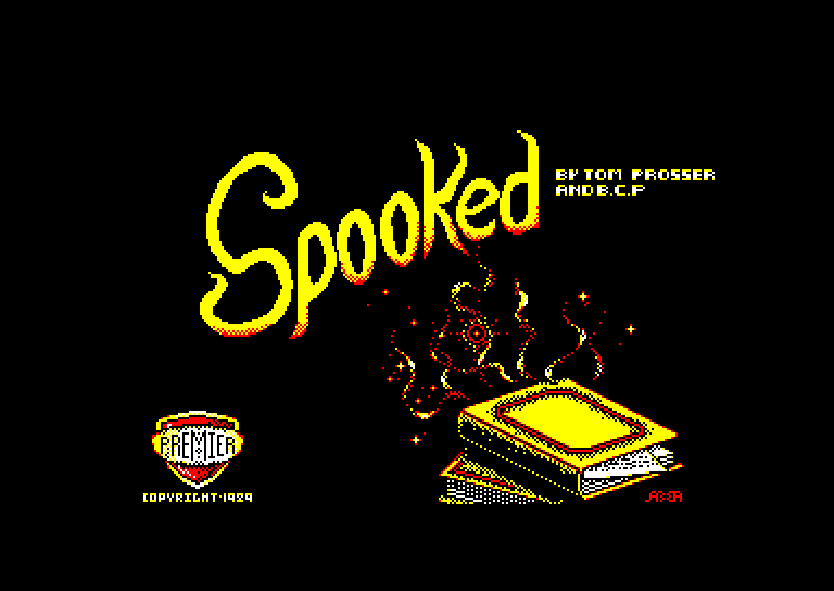 screenshot of the Amstrad CPC game Spooked