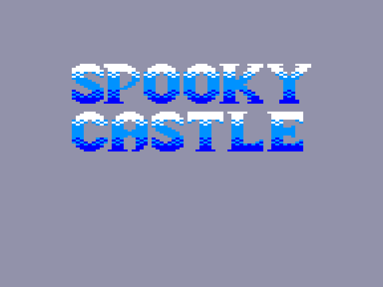 screenshot of the Amstrad CPC game Spooky Castle