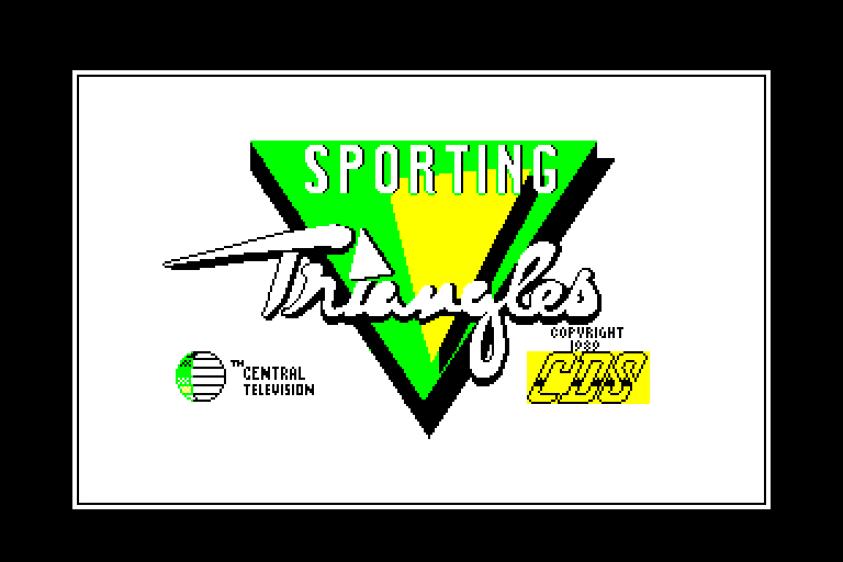 screenshot du jeu Amstrad CPC Sporting triangles