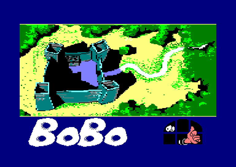 screenshot of the Amstrad CPC game Stir Crazy Featuring Bobo