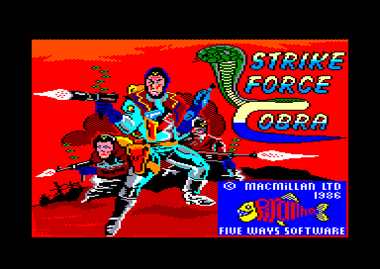 screenshot du jeu Amstrad CPC Strike force cobra
