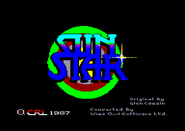 screenshot du jeu Amstrad CPC Sun star