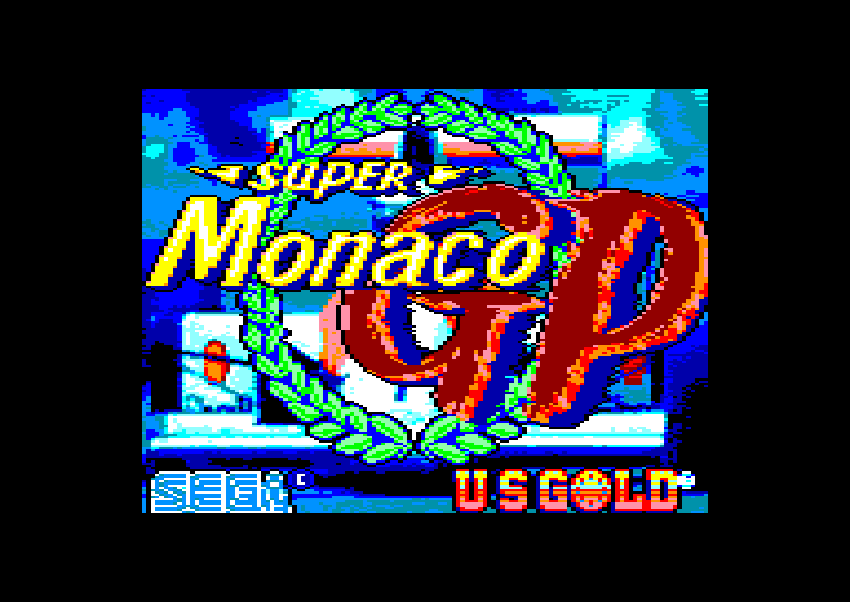 screenshot du jeu Amstrad CPC Super Monaco GP