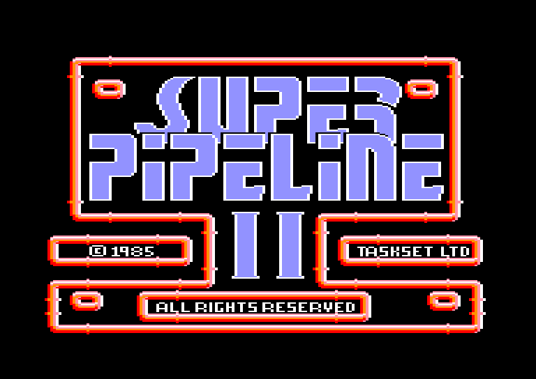 screenshot du jeu Amstrad CPC Super Pipeline II