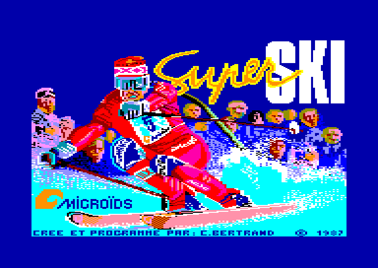 screenshot du jeu Amstrad CPC Super ski