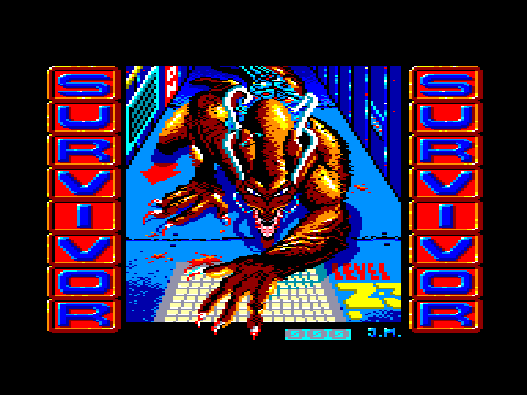 screenshot du jeu Amstrad CPC Survivor (Topo Soft)