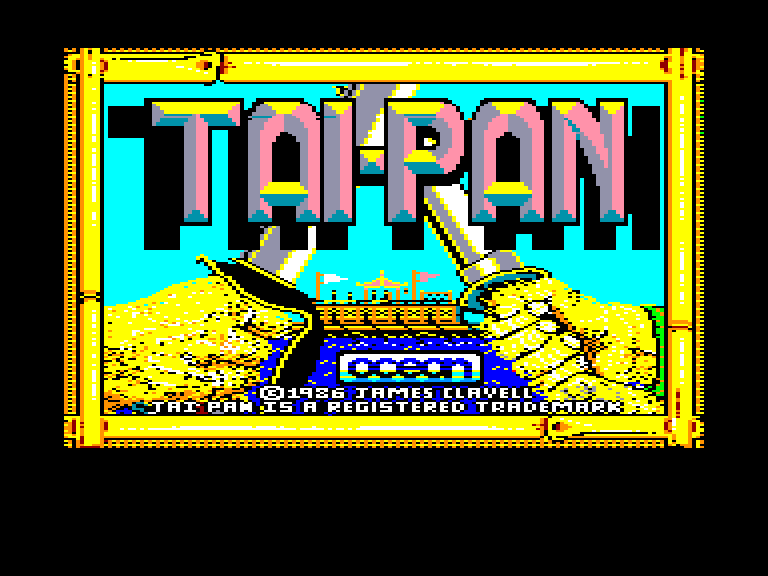 screenshot du jeu Amstrad CPC Tai-Pan