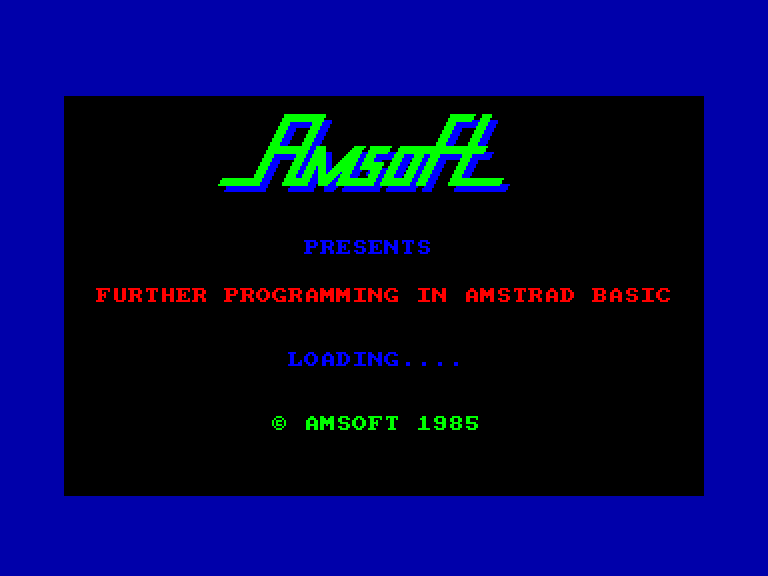screenshot du jeu Amstrad CPC Teach Yourself Amstrad Basic A Tutorial Guide Part 2