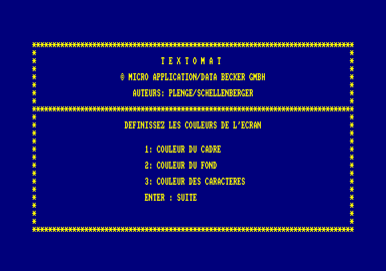screenshot du jeu Amstrad CPC Textomat