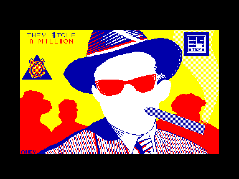 screenshot of the Amstrad CPC game They Stole a Million