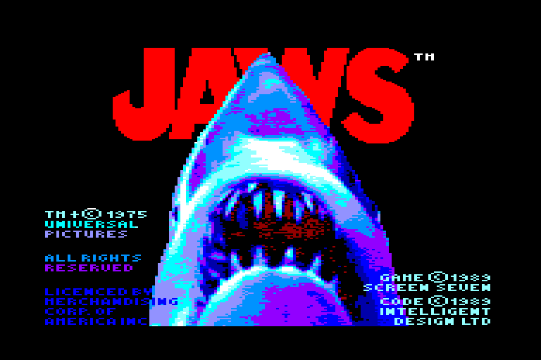 screenshot of the Amstrad CPC game Tiburon