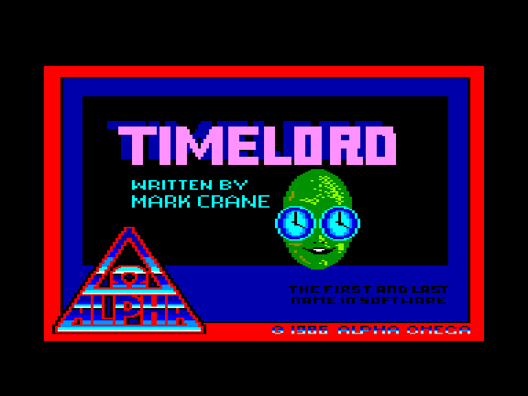 screenshot du jeu Amstrad CPC Timelord