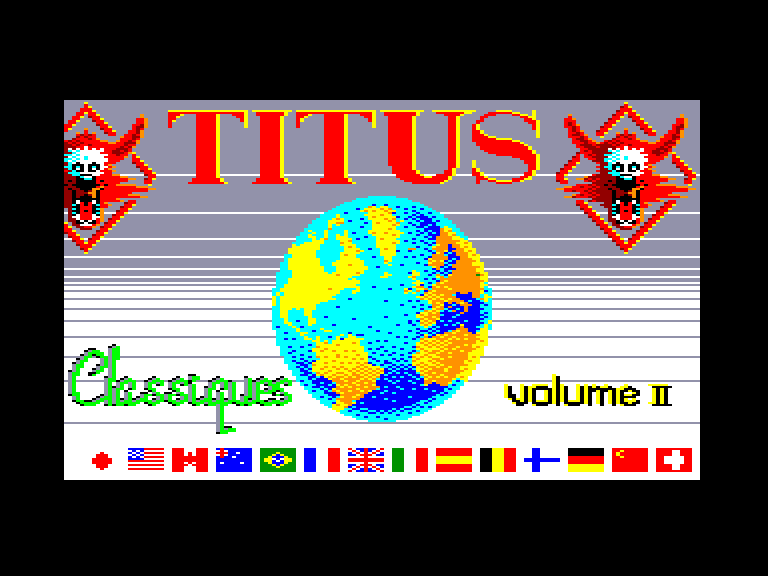 screenshot du jeu Amstrad CPC Titus Classiques Vol. 2