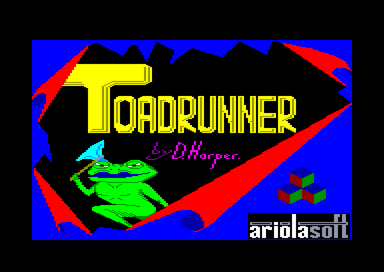 screenshot of the Amstrad CPC game Toad Runner