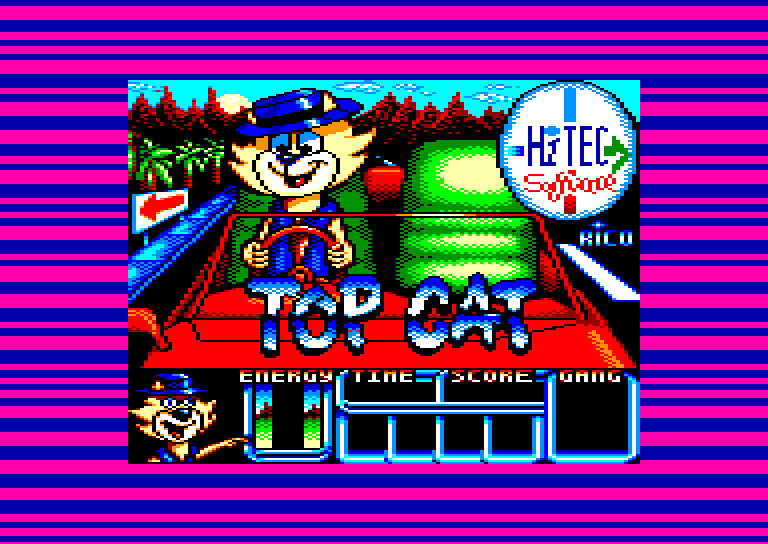 screenshot of the Amstrad CPC game Top Cat
