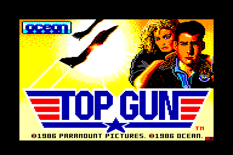screenshot du jeu Amstrad CPC Top Gun