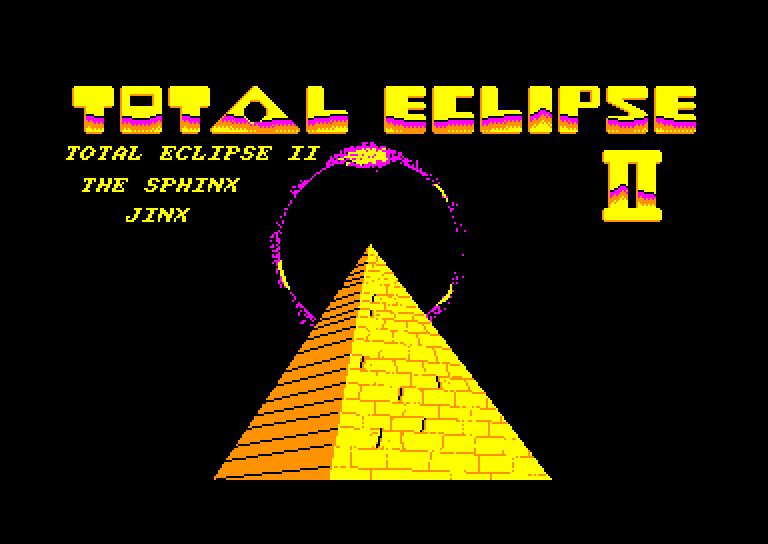 screenshot of the Amstrad CPC game Total Eclipse II: the sphinx jinx