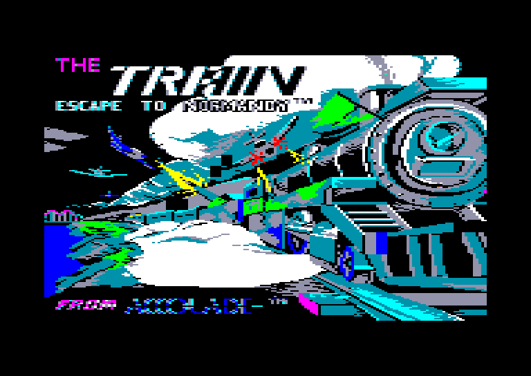 screenshot of the Amstrad CPC game Train (the)