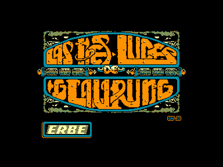 screenshot of the Amstrad CPC game 3 Luces de Glaurung (las)