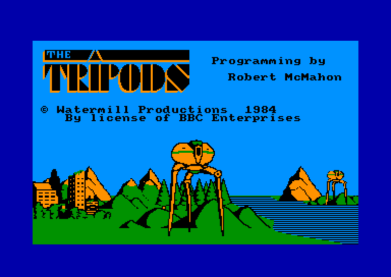 screenshot du jeu Amstrad CPC Tripods (the)