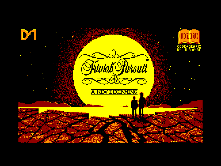 screenshot du jeu Amstrad CPC Trivial Pursuit - a New Beginning