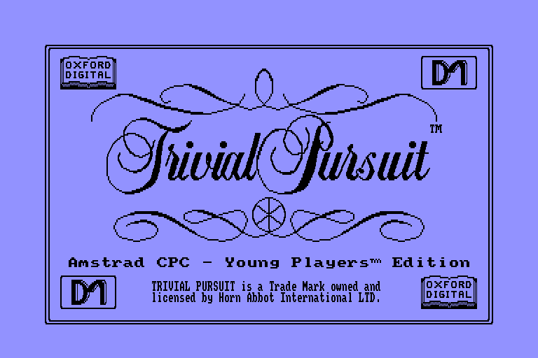 screenshot du jeu Amstrad CPC Trivial Pursuit - Young Players Edition