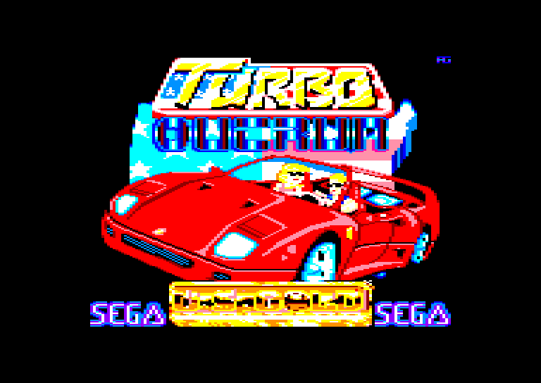 screenshot du jeu Amstrad CPC Turbo Out Run
