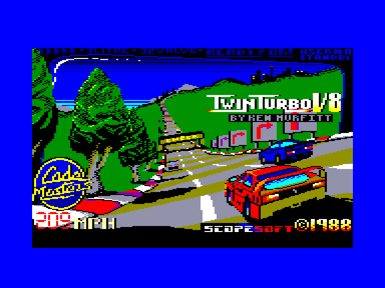 screenshot du jeu Amstrad CPC Twin Turbo V8