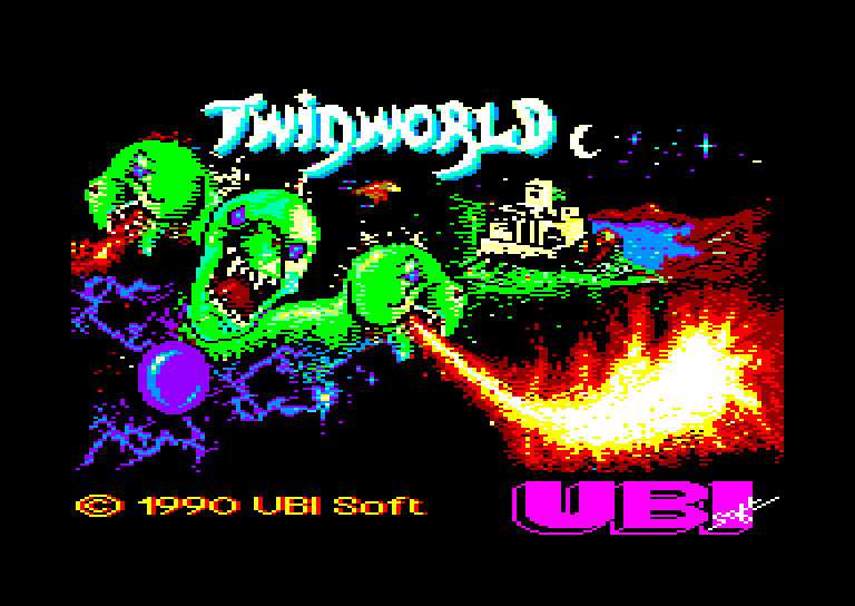 screenshot of the Amstrad CPC game Twinworld