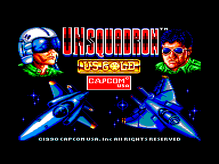 screenshot of the Amstrad CPC game U.N. Squadron