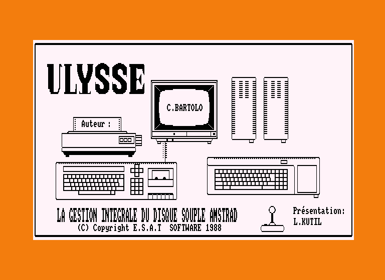 screenshot of the Amstrad CPC game Ulysse