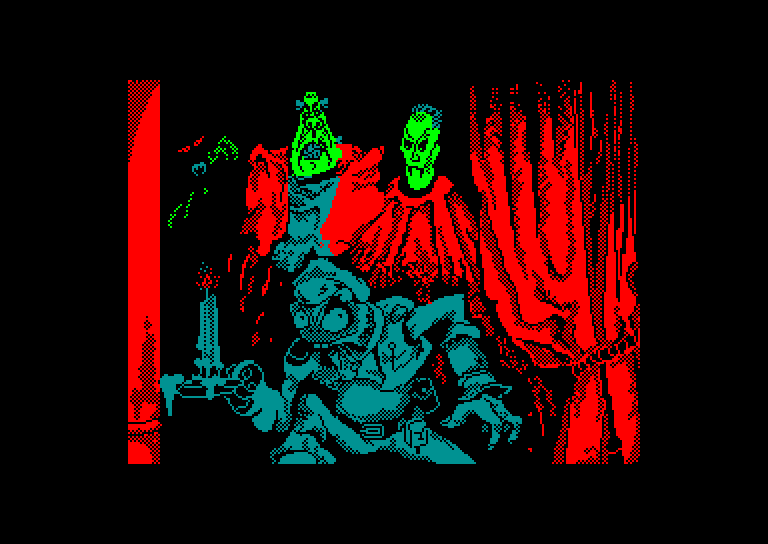 screenshot of the Amstrad CPC game Phantomas 2