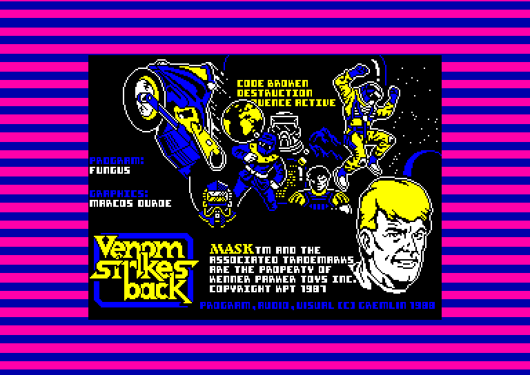 screenshot du jeu Amstrad CPC Venom Strikes Back