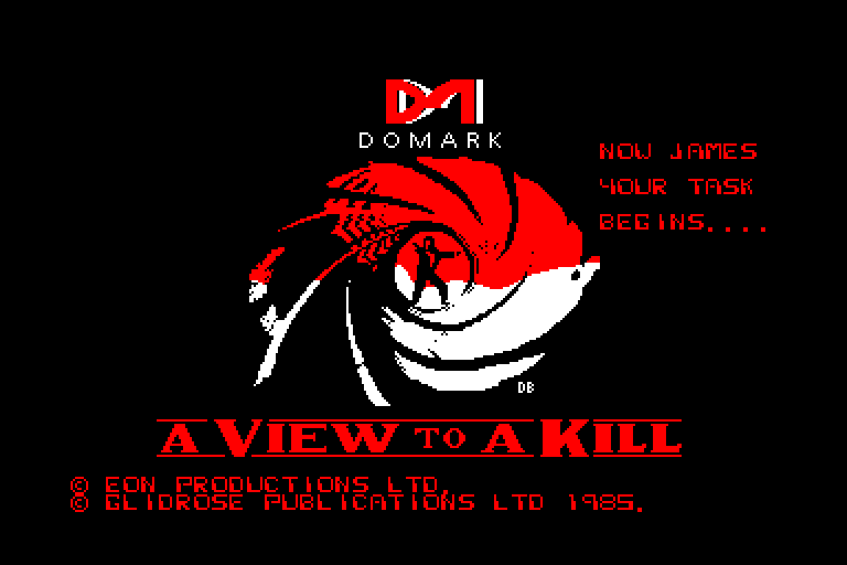 screenshot of the Amstrad CPC game View to a Kill (a)